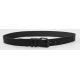Embossed Dots Casual Black Leather Belt With Roller Buckle In Black For Mens