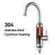 Deck Mounted Stainless Steel Kitchen Instant Electric Hot Water Heater Tap