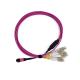 8 / 12 / 16 / 24 Fibers MPO MTP Trunk Cable Pre Terminated For LANS / WANS / FTTX