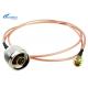 50ohm WiFi Flexible RF Cable , 2.4g System RF Microwave Cable Assemblies