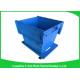 60L Large Plastic Storage Boxes With Lids , Plastic Shipping Containers With Attached Lids