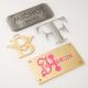 Eco-friendly Custom Hanging Letters Tag User-Friendly Brushed Gunmetal Engraving