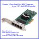 10/100/1000Mbps 4 Ports RJ-45 Connector Gigabit Ethernet Server Adapter, Copper Adapter