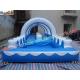 0.55 mm Blue Giant Waterproof Outdoor Inflatable Water Slides For Kids And Adults