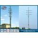 35KV Anti - rust Q345 Power Transmission Poles Overhead Project