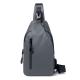 ISO Waterproof Crossbody Sling Bag Mens Sling Chest Bag With USB Charging