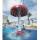 Big Fiberglass Water Park Umbrella 2.0M Diameter Children Mushroom Water Fountain