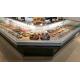 90 Degrees Corner Refrigerated Self Service Counter For Meat And Cheese