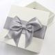 Cardboard Paper Jewelry Gift Boxes Bulk Personalized Jewelry Box With Silk Bowknot