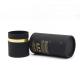 Black Cardboard Perfume Tube Packaging Bronzing Round Container for Cosmetic Bottles