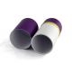 Purple Printing Rolled Edge Cardboard Tube Package Luxury Flexible