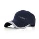 6 Panel Dark Blue Navy Blue Baseball Cap , Modern Style Custom Baseball Hats