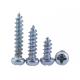 Zinc Plated Pan Head Phillips Drive Pointed Screws Phillips Drive Round Head Tapping Screws