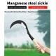 Rice Long Handle Steel Harvesting Sickle Farming Sickle Tool Quenching 9.6 Inch