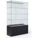 Free Standing Glass Display Cabinet For Crystals Providing Maximum Exposure