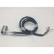 Armored Hot Runner Coil Heaters With J Type Thermocouple And Black Silicone Cable