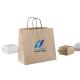 Recyclable Bulk Takeaway Paper Bags For Drink Food Delivery 160gsm