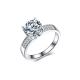 Women 925 Silver Brilliant CZ Diamonds Wedding Engagement Ring  (RE663)