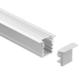 Flame Retardant Wall Recessed LED Profile Aluminum 18*15mm Customized Length