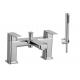 Double Handle Shower Faucet Mixer Taps Brass Material for Bathroom