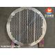 ASTM A182 F304 Stainless Steel Heat Exchanger Floating Tubesheet For Propane