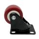 40MM PU Tread Red Swivel Light Duty Casters Wheel with PP Core Double Bearings