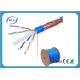 STP Cable Ethernet Cat 6 8 Conductor Solid Bare Copper 23 AWG 550mHz PVC Jacket 1000'' Feet