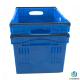 60L 30kgs Supermarket Plastic Fruit And Vegetable Crates With Handles