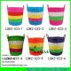 LDKZ-033 Various candy color storage basket pp tute woven home straw laundry basket
