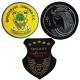Heat Cut Border 22.8cm Embroidered Logo Badges For T Shirts Holes