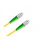 FC APC Yellow Optical Fiber Patch Cord Single Mode Simplex 3.0 Cable Simplex Core