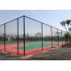 60x60mm Woven Chain Link Fence Green Plastic Coated Chain Link Fencing