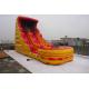 Custom Fire Ice Color Inflatable Water Slide With Pool For Kids / Rental Business