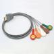 5 Lead TPU ECG Holter Cable For Zoncare ie90