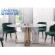 Minimalist Home Odm Circle Marble Dining Table Combination Nordic 75cm Height