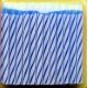 Blue and White Striped Birthday Cake Candle , Kids Funny Birthday Candles Eco Friendly