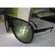 Black Plastic Diffraction Glasses , 13500 Lines Emerald Firework Glasses