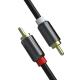 3.3ft RCA To RCA Audio And Video Cable Gold Plated For Home Theater OCC