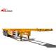 40ft Skeletal Container Trailer Straight Beam Tri Axle Mechanical Suspension