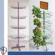 Flower Basket Floor Stand / wire basket flower metal display rack / POP display stand