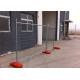 NO dig Temp Fence Panels Free Standing 2.1m*2.4m construction security panels mesh 45mm*120mm*4.00mm dia