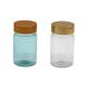 Health Care 70ML PET Plastic Capsule Pill Bottle with Gold Silver Cap