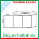 Custom Thermal Label 102mmX73mm/1 Plain D/Thermal Roll Removable 1,500Lpr, 76mm core