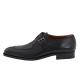 Black Genuine Leather Handmade Monk Strap Shoes , Mens Monk Strap Brogue Dress Shoes
