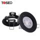 RoHS Indoor GU10 Downlight Fitting Aluminum Black White Round Recessed