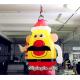 Customized 2m Height Hanging Inflatable Santa Claus for Christmas Supplies