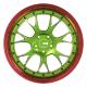 Two Piece Custom Forged Wheels Green Center PCD 5-108 22 Inch Polished Rims