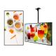 23.6 LCD Hanging Digital Signage Wall Mount Lcd Display Screen High Resolution 1920x1080