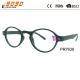 New arrival and hot sale plastic round reading glasses,suitable for women and men
