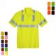 Construction Reflective Safety Shirts Custom Reflective Polo Shirt